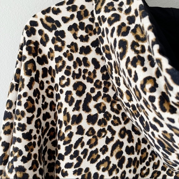 Velvet by Graham and Spencer NWT Kassidy Leopard Print Hoodie Sweatshirt Size XS - Picture 6 of 11